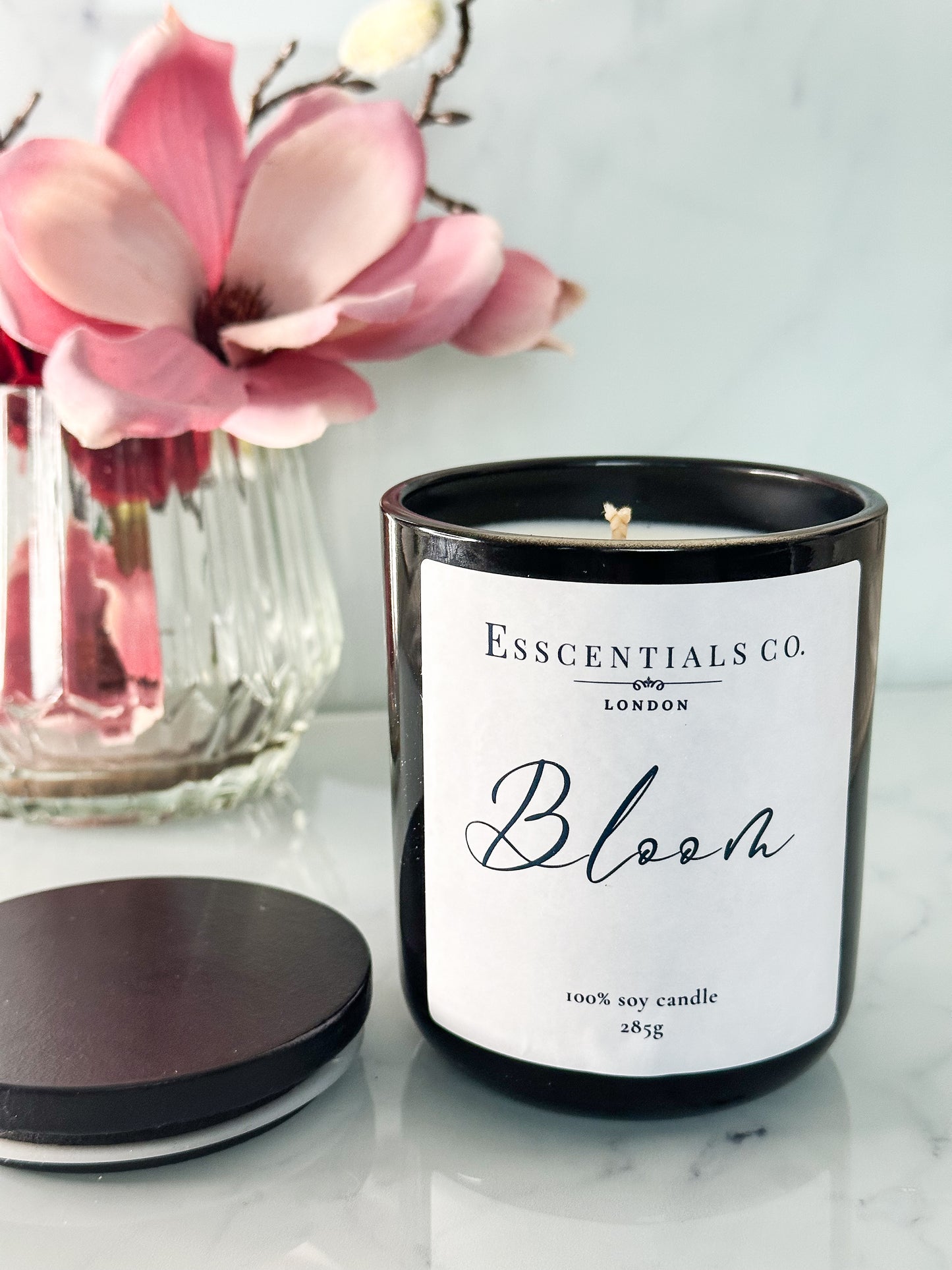 Bloom | Cherry & Rhubarb Candle| The Esscential Collection - Esscentials Co.