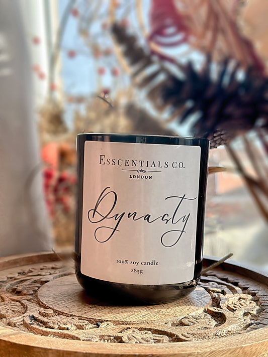 Dynasty | Warm Wood, Cashmere & Spices Soy Candle | The Esscential Collection